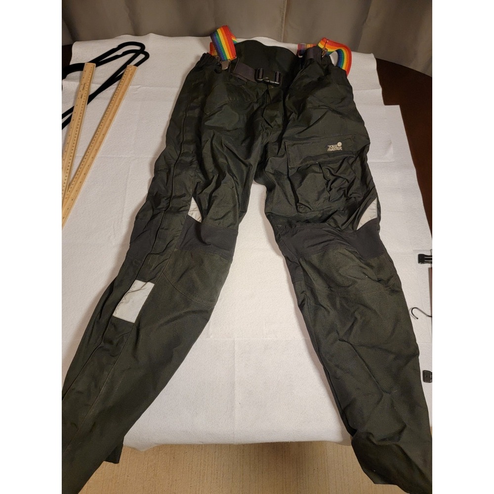 Tour Master Cortech Motorcycle Pants Black Padded Motocross Moto Biker Mens Sz M